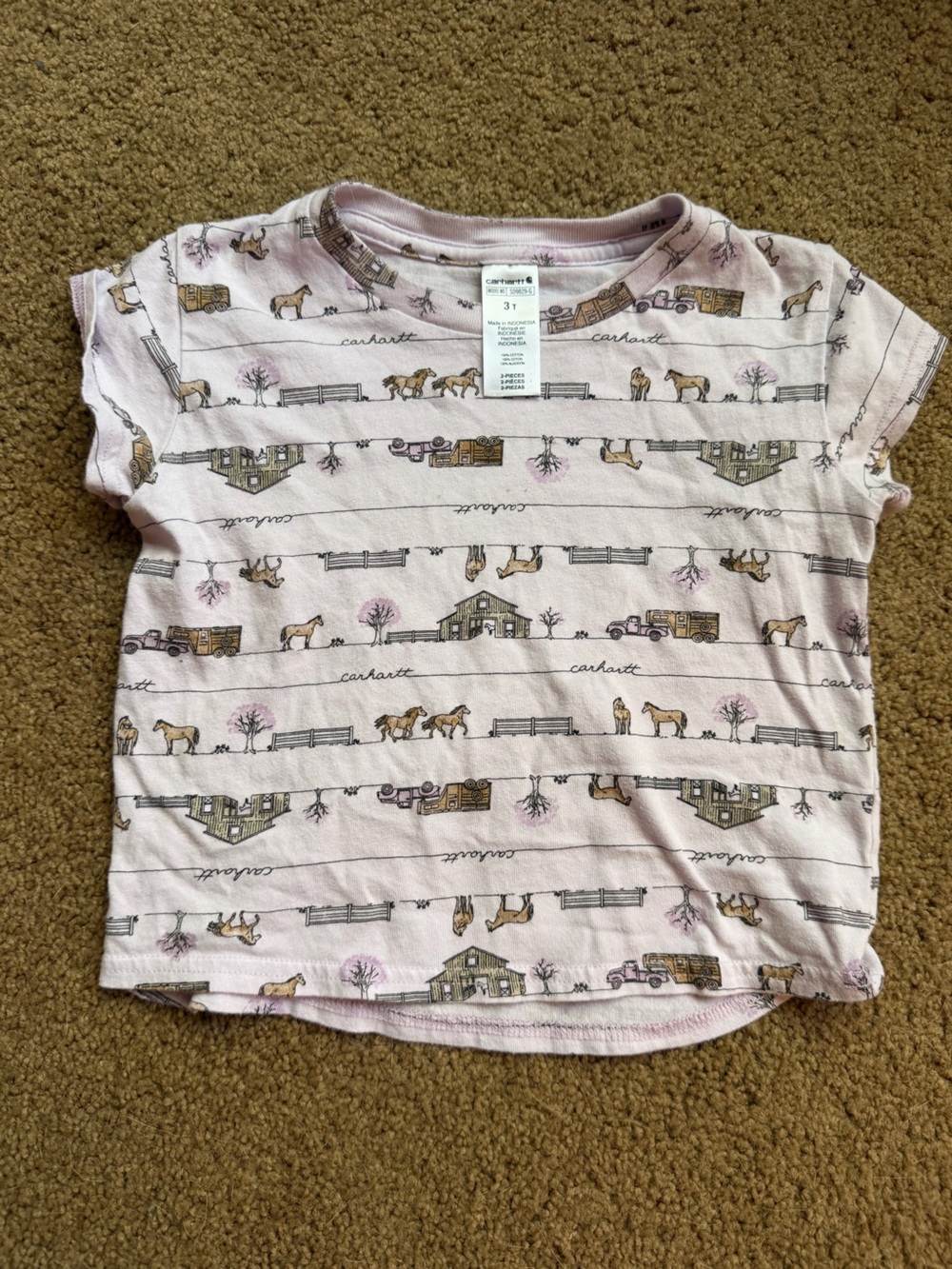 Carhartt Purple Horse T Shirt